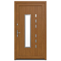 Chene doré- Porte PVC IGLO5