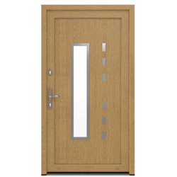 Chene naturel- Porte PVC IGLO5