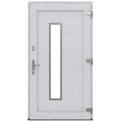 Aluminium brossé- Porte PVC...